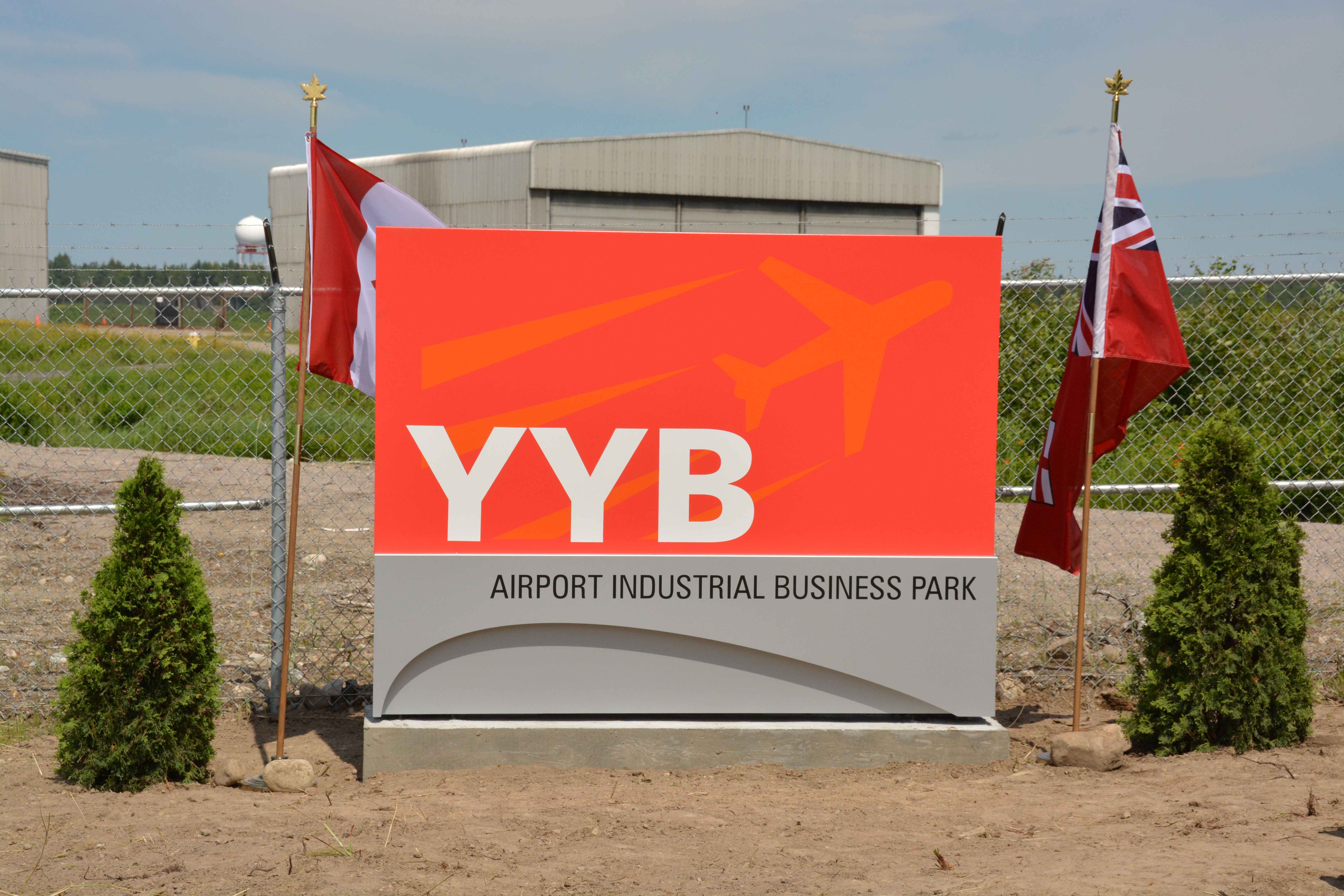 Sign for Airport Industrial Business Park