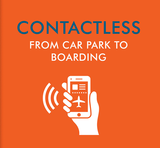 Contactless travel, from car park to boarding.